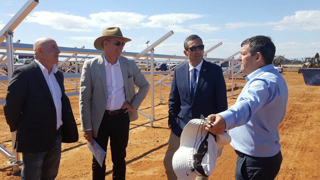 Building the first utility scale solar farm in SA
